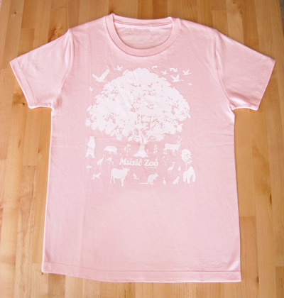 アニマルツリーTシャツ(ライトピンク)