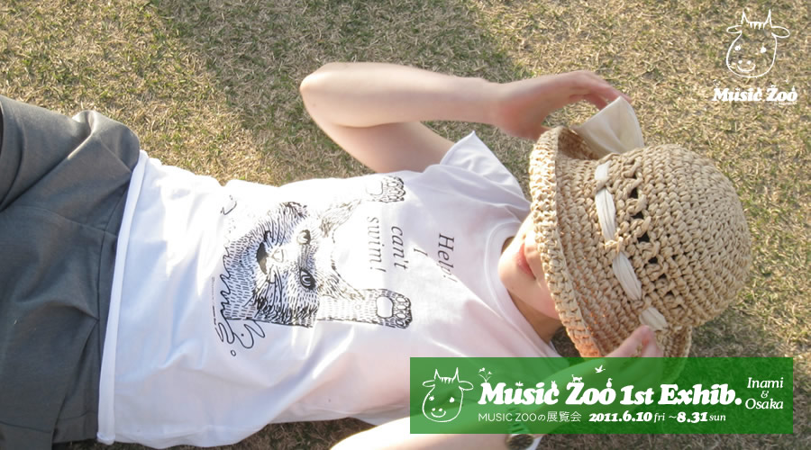 MUSIC ZOO Tシャツ 2010 ネコ ペンギン 楽譜 TREE